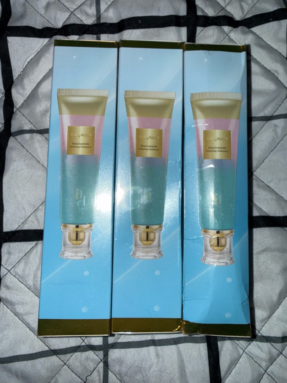 Niacinamide Brightening Teeth Serum Gel - Blue/Gold